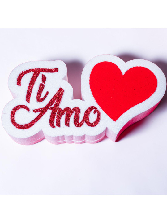 ti amo con cuore in polistirolo